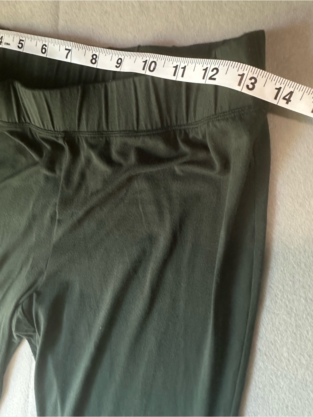 SKIMS Forest Green Wide-Leg Lounge Pants - Picture 3 of 6